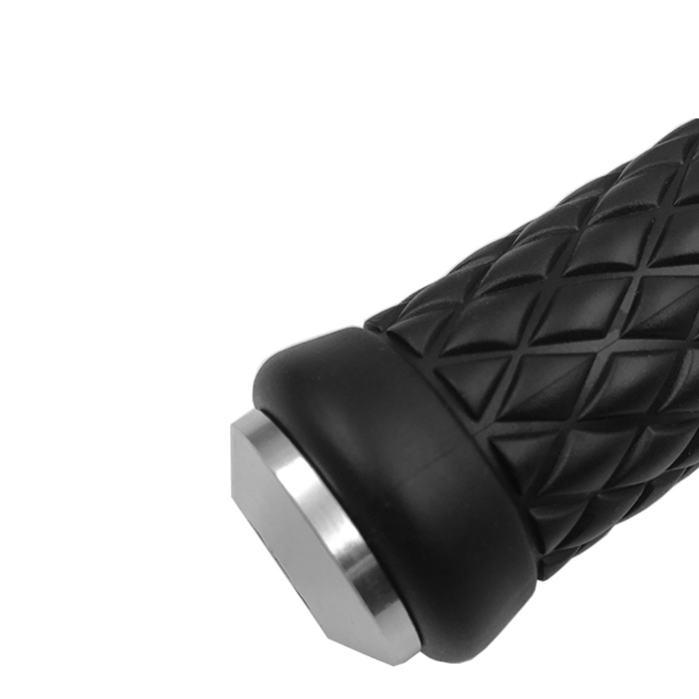 Vintage Cafe Racer Motorcycle Bar Grips with Cap