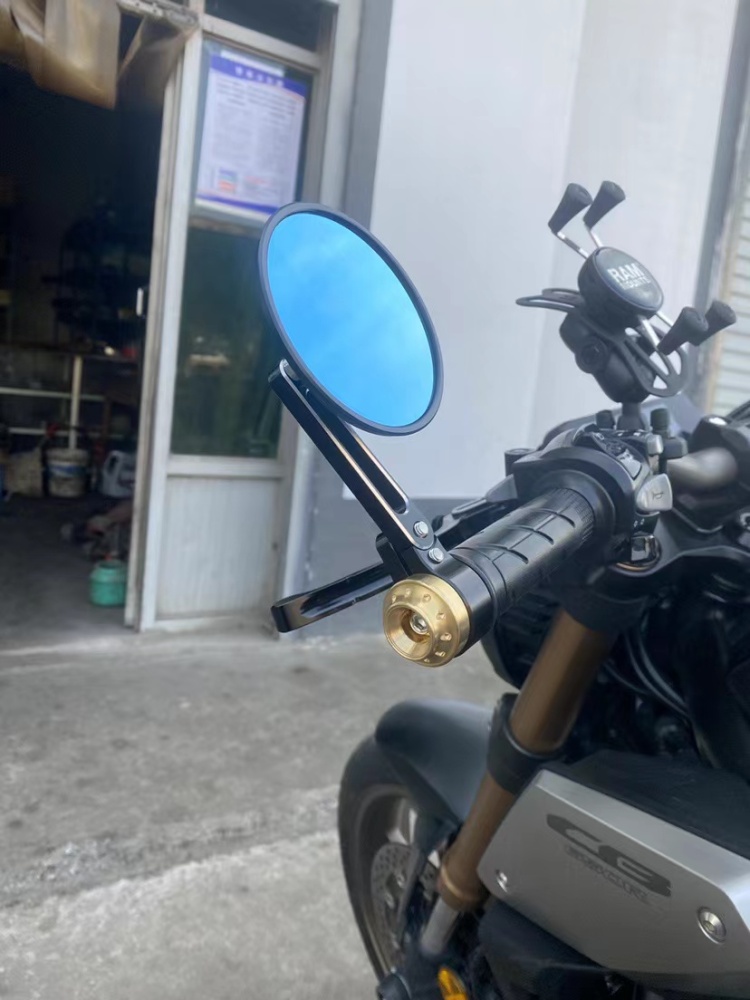 Universal Round Motorcycle Mirror 22mm 7/8 Handlebar