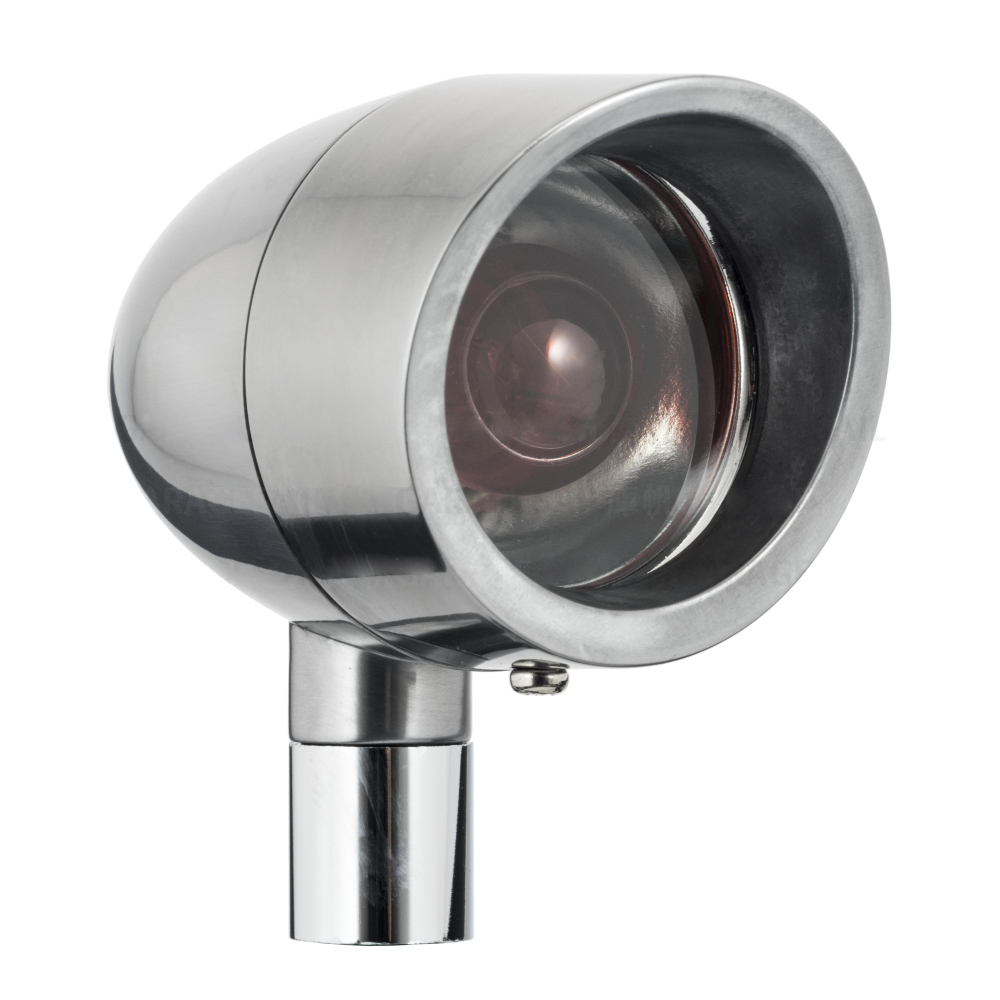 Silver Cafe Racer Bullet Turn Signals