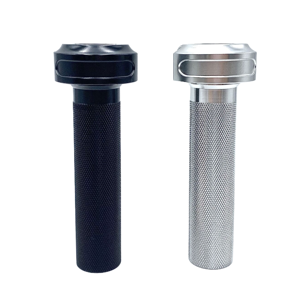 7/8" 22mm CNC Machined Aluminum Motorcycle Throttle Grip Assembly (Single / Dual Cable)