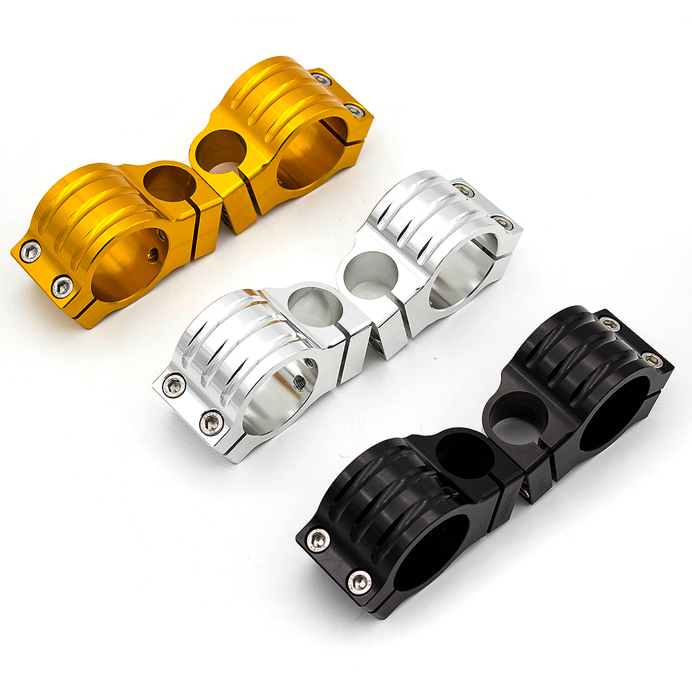 7/8" 22mm CNC Aluminum Motorcycle Handlebar Clamp Bar Holder for Cafe Racer