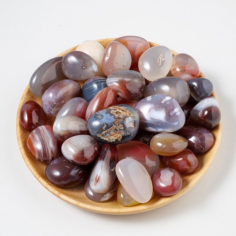 1PC 2-3CM Natural Crystal Quartz Amethyst Gravel Polished Healing Tumbled Gemstone Rolling Stone Specimen Reiki for Aquarium Decorate
