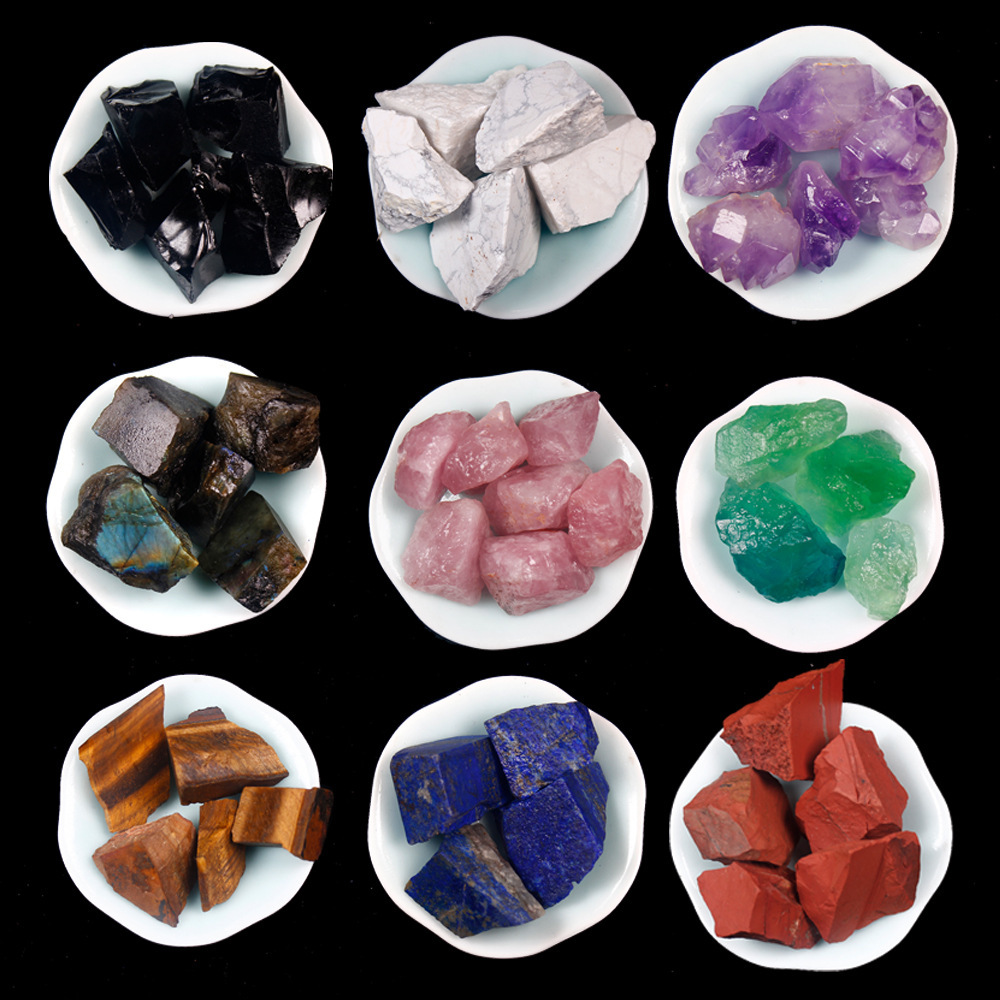 100g/bag Natural Irregular Crystal Quartz Rock Healing Ore Ornament Mineral Energy Stone for Garden fish tank decoration stone