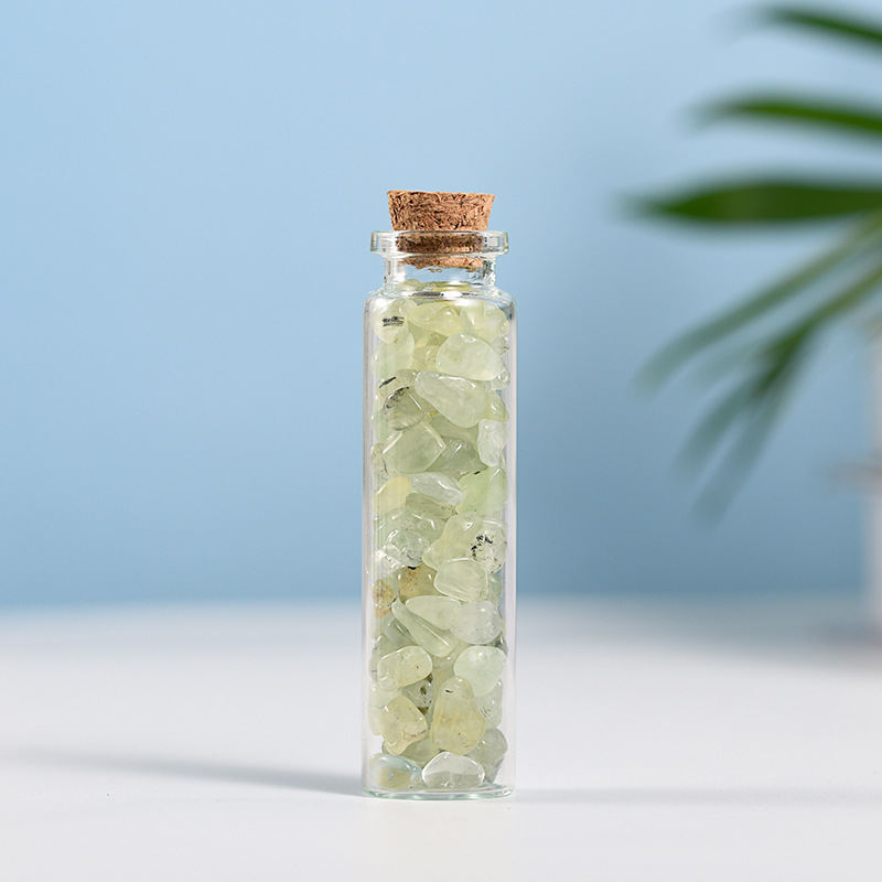 Crystal Drifting Bottle Natural Stone Energy Ornament Grape Stone Red Agate DIY Jewelry Home Decoration Gift Gemstone crystal