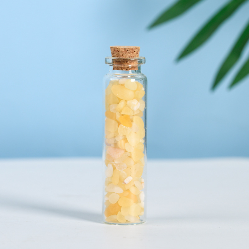 Crystal Drifting Bottle Natural Stone Energy Ornament Grape Stone Red Agate DIY Jewelry Home Decoration Gift Gemstone crystal