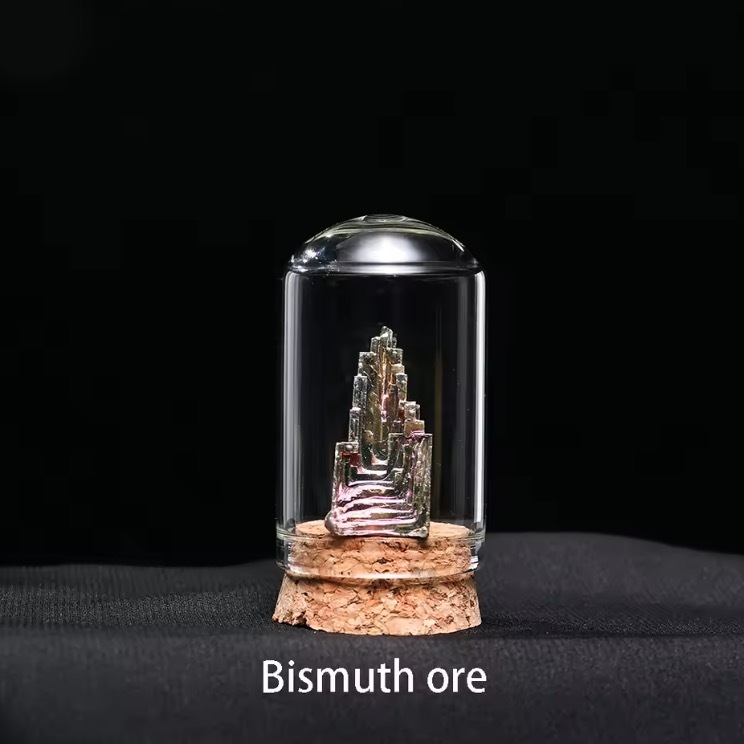Natural Crystal Mineral Specimen Collection Bottle Rose Quartz Healthy Raw Stone Energy Quartz Home Decoration