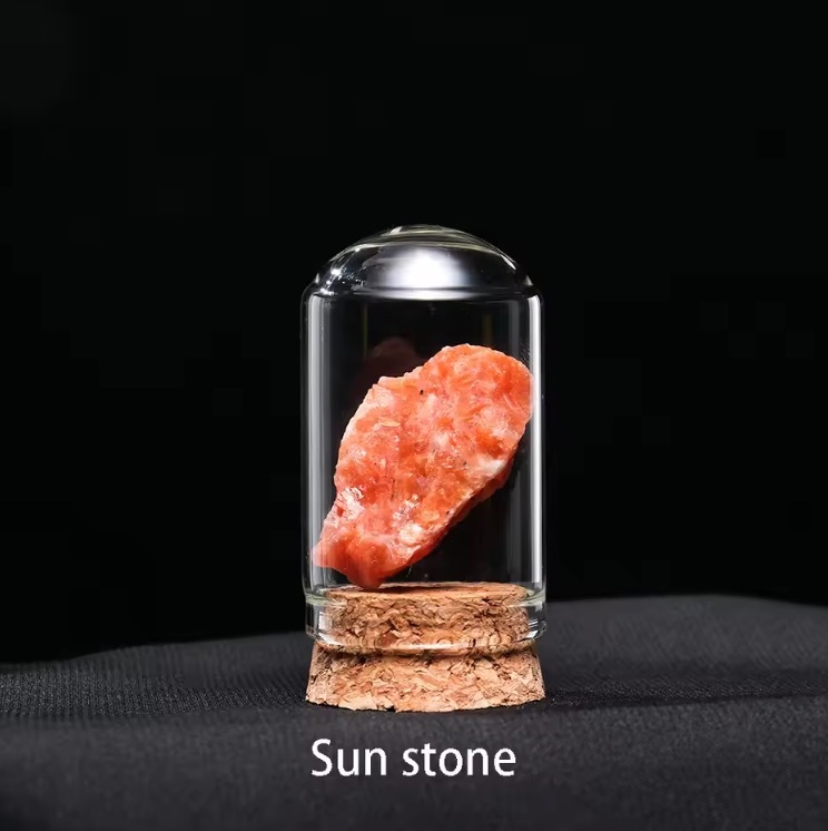 Natural Crystal Mineral Specimen Collection Bottle Rose Quartz Healthy Raw Stone Energy Quartz Home Decoration