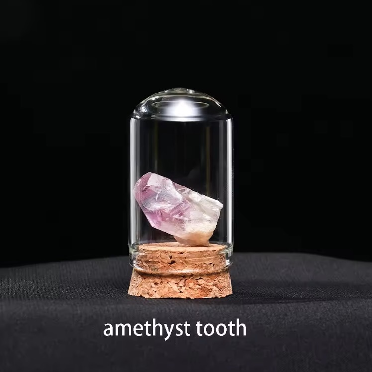 Natural Crystal Mineral Specimen Collection Bottle Rose Quartz Healthy Raw Stone Energy Quartz Home Decoration