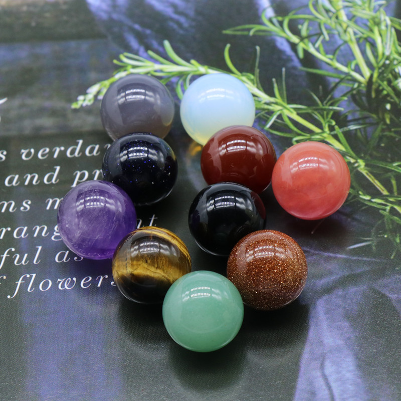 Non-porous-ball 16mm round ball natural amethyst agate diy non-porous stone round beads