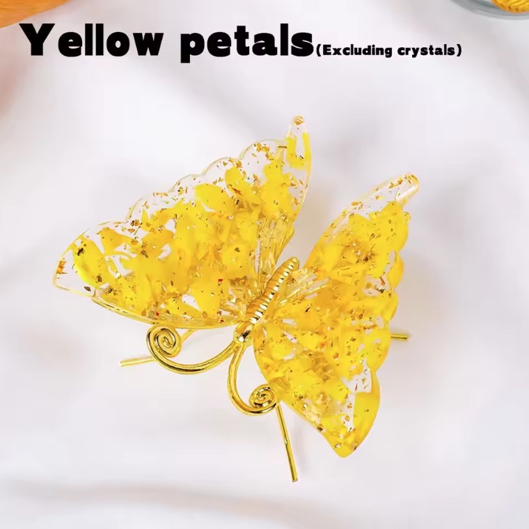 1PC Crystal Statue Dropper resin Reiki Stone Butterfly Wing Ornament for Wedding Party Indoor/Outdoor Yard Decor Summer Gif