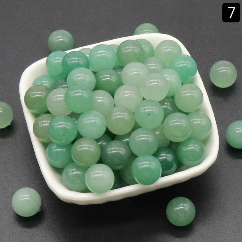 12MM round beads without holes natural stone crystal beads mini balls semi-precious stones diy stone jewelry materials