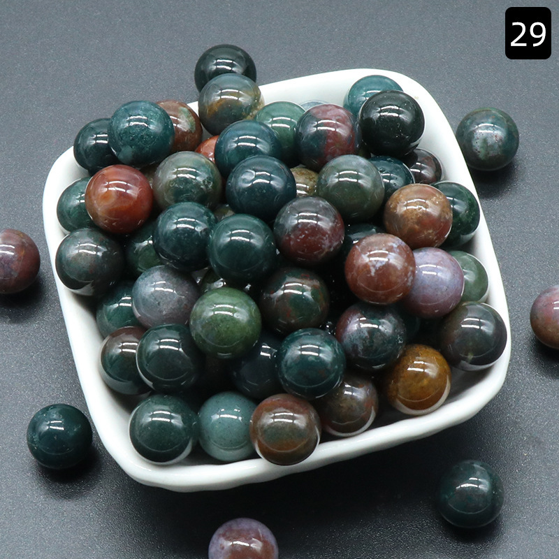 12MM round beads without holes natural stone crystal beads mini balls semi-precious stones diy stone jewelry materials