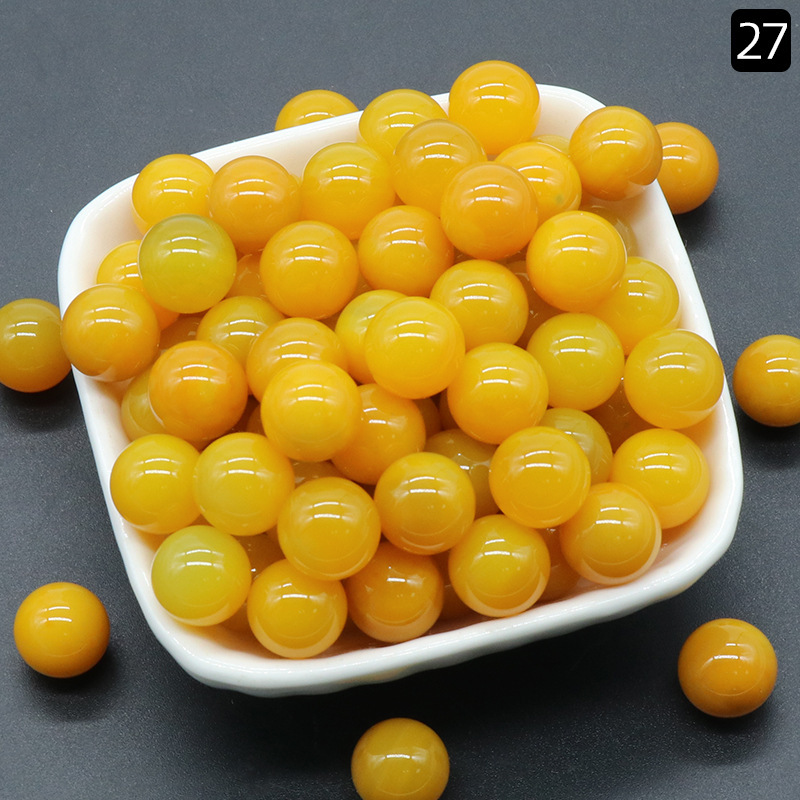 12MM round beads without holes natural stone crystal beads mini balls semi-precious stones diy stone jewelry materials