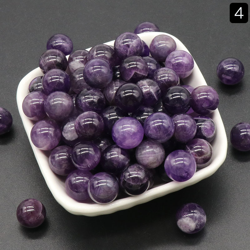 12MM round beads without holes natural stone crystal beads mini balls semi-precious stones diy stone jewelry materials