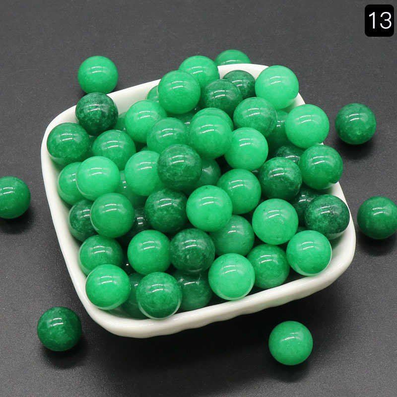 12MM round beads without holes natural stone crystal beads mini balls semi-precious stones diy stone jewelry materials