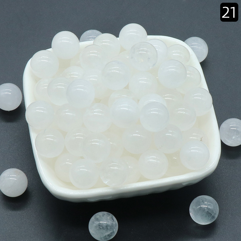 12MM round beads without holes natural stone crystal beads mini balls semi-precious stones diy stone jewelry materials