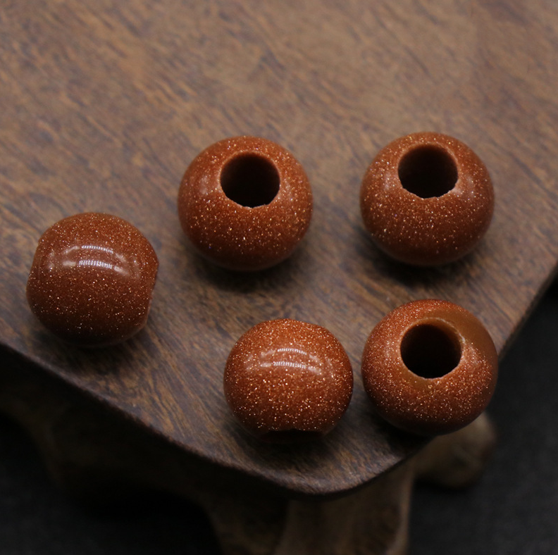 Agate jade crystal 12mm 5mm large hole beads loose beads handmade DIY bracelet necklace earrings jewelry