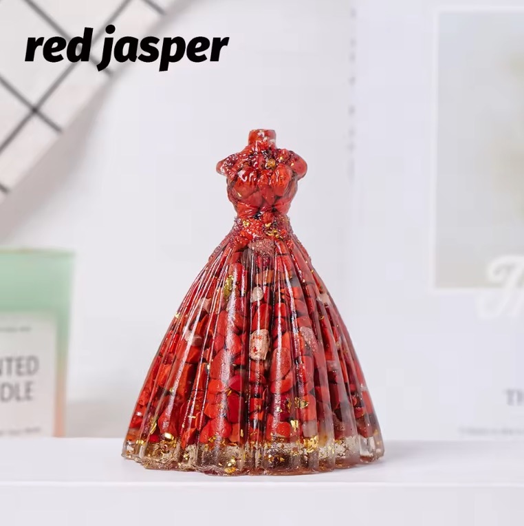 Natural Crystal Macadam Drop Glue Resin Angel Reiki Healing Figurine Home Decoration Trinket Craft Gift Household Supplies