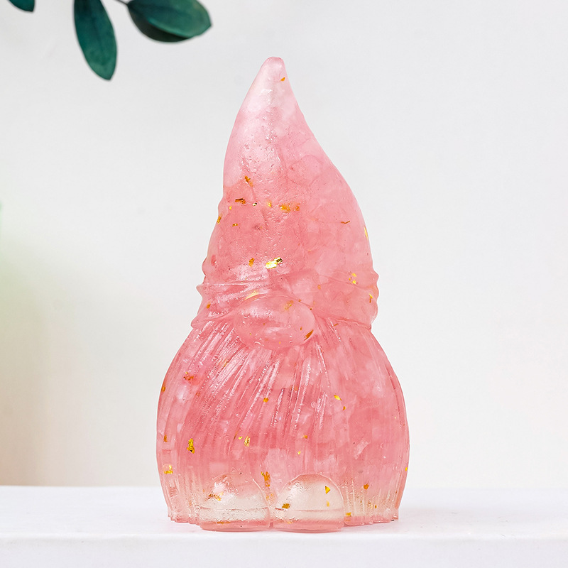 Natural crystal gravel dripping glue goblin elf resin crafts