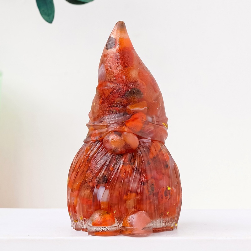Natural crystal gravel dripping glue goblin elf resin crafts