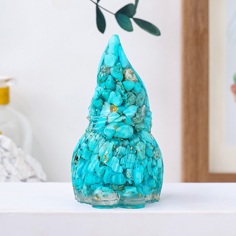 Natural crystal gravel dripping glue goblin elf resin crafts