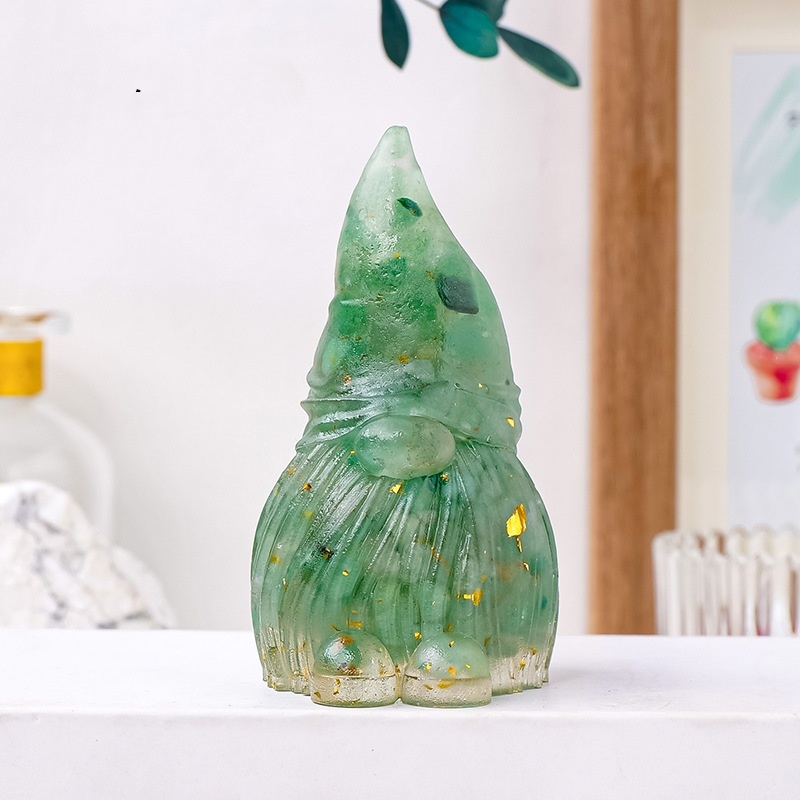 Natural crystal gravel dripping glue goblin elf resin crafts
