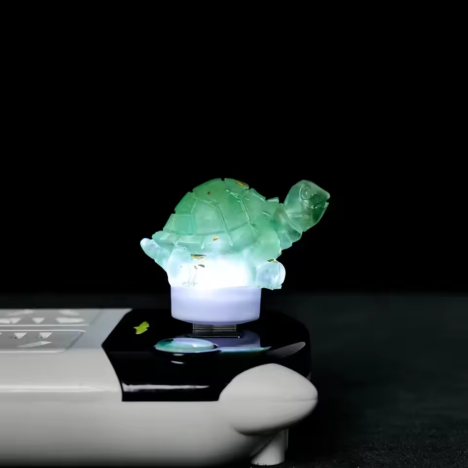 Natural Crystal Turtle Night Aromatherapy Demagnetized Stone Atmosphere Home Decoration Gift