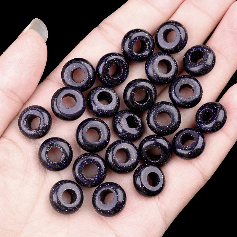 6x12mm hole 5mm large hole abacus beads natural stone large hole beads DIY