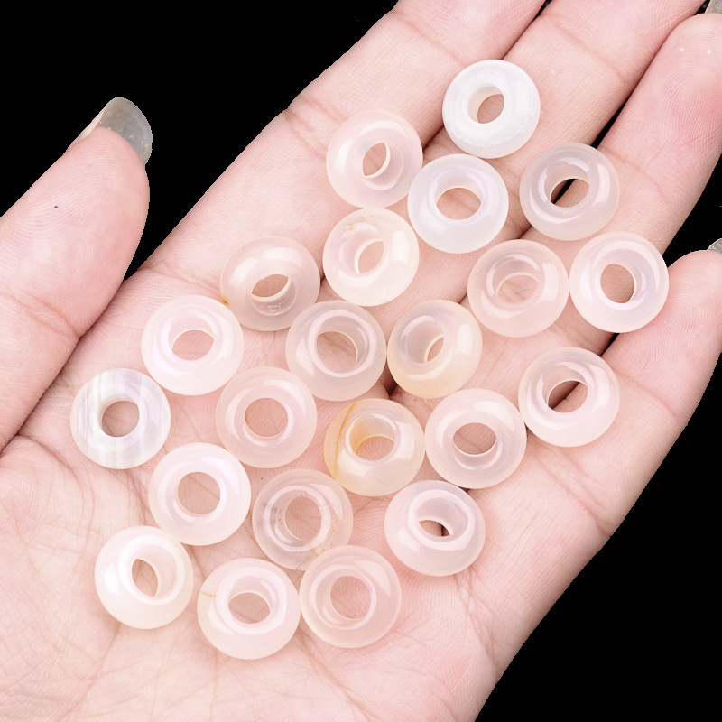 6x12mm hole 5mm large hole abacus beads natural stone large hole beads DIY