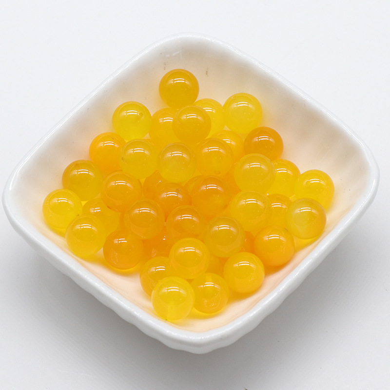 10mm half hole beads natural crystal agate half hole round beads scattered beads DIY