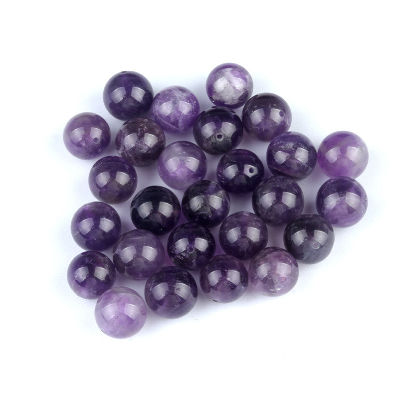 10mm half hole beads natural crystal agate half hole round beads scattered beads DIY
