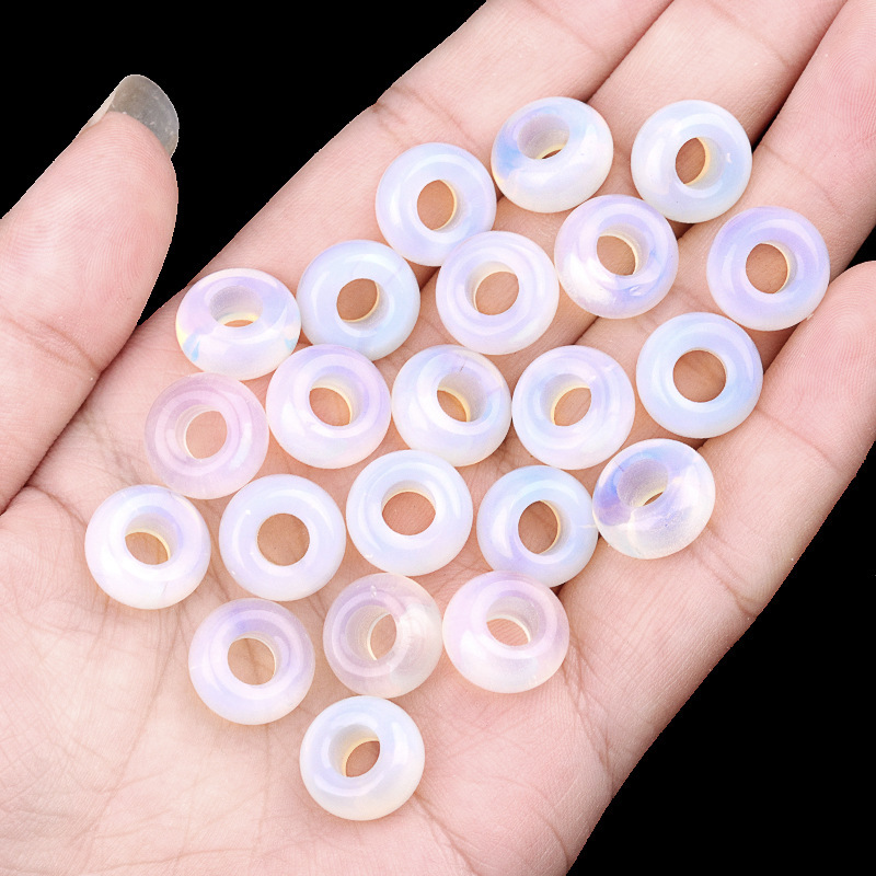 6x12mm hole 5mm large hole abacus beads natural stone large hole beads DIY
