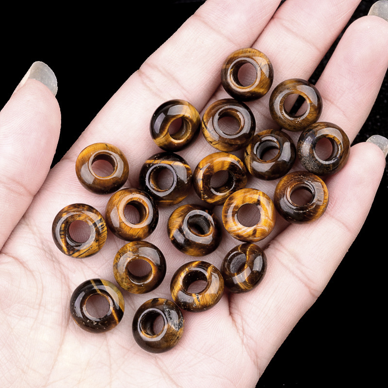 6x12mm hole 5mm large hole abacus beads natural stone large hole beads DIY