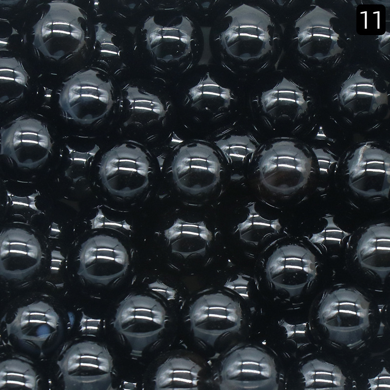 10MM hole-free round beads agate crystal semi-precious stone agate round beads scattered beads diy