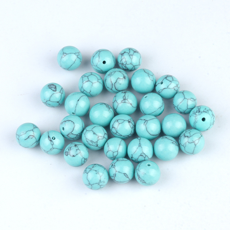 10mm half hole beads natural crystal agate half hole round beads scattered beads DIY