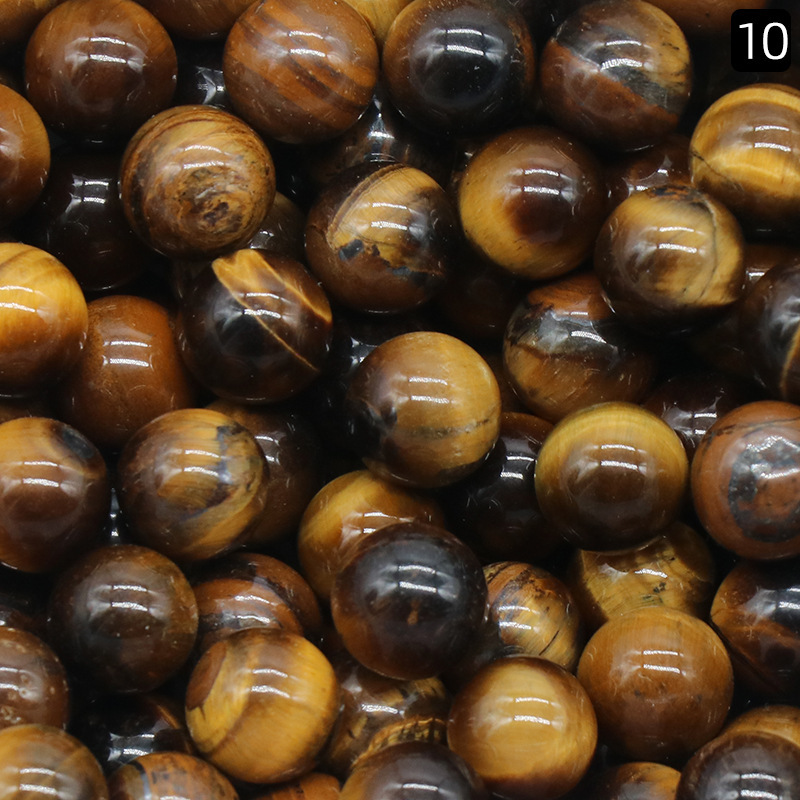 10MM hole-free round beads agate crystal semi-precious stone agate round beads scattered beads diy