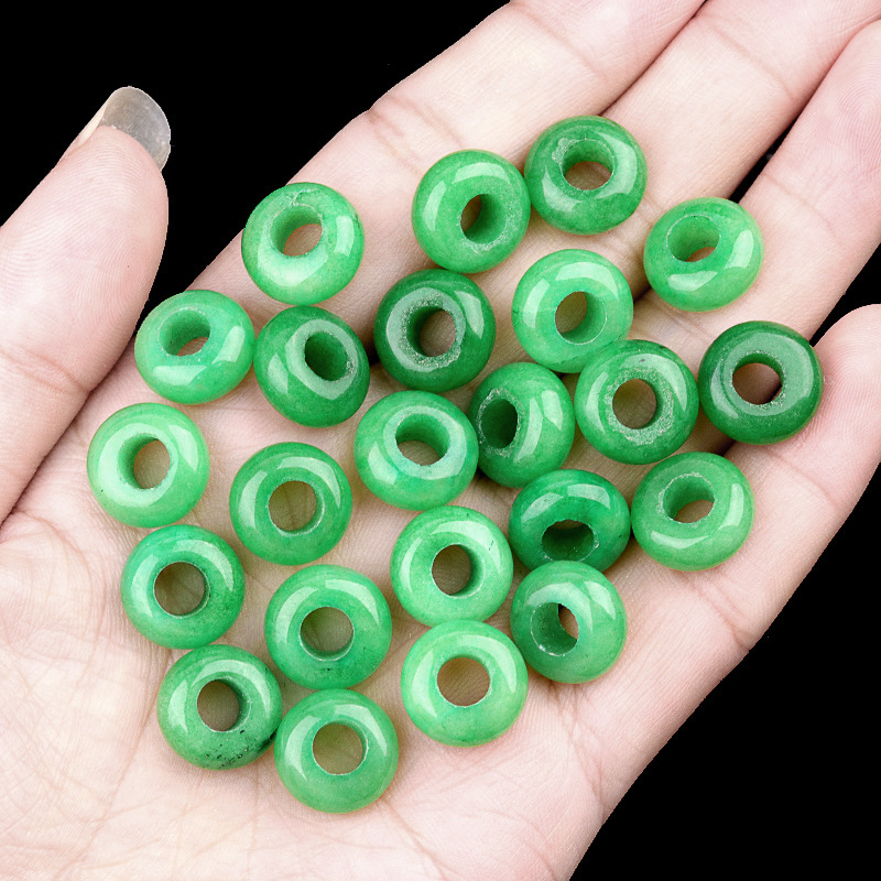 6x12mm hole 5mm large hole abacus beads natural stone large hole beads DIY