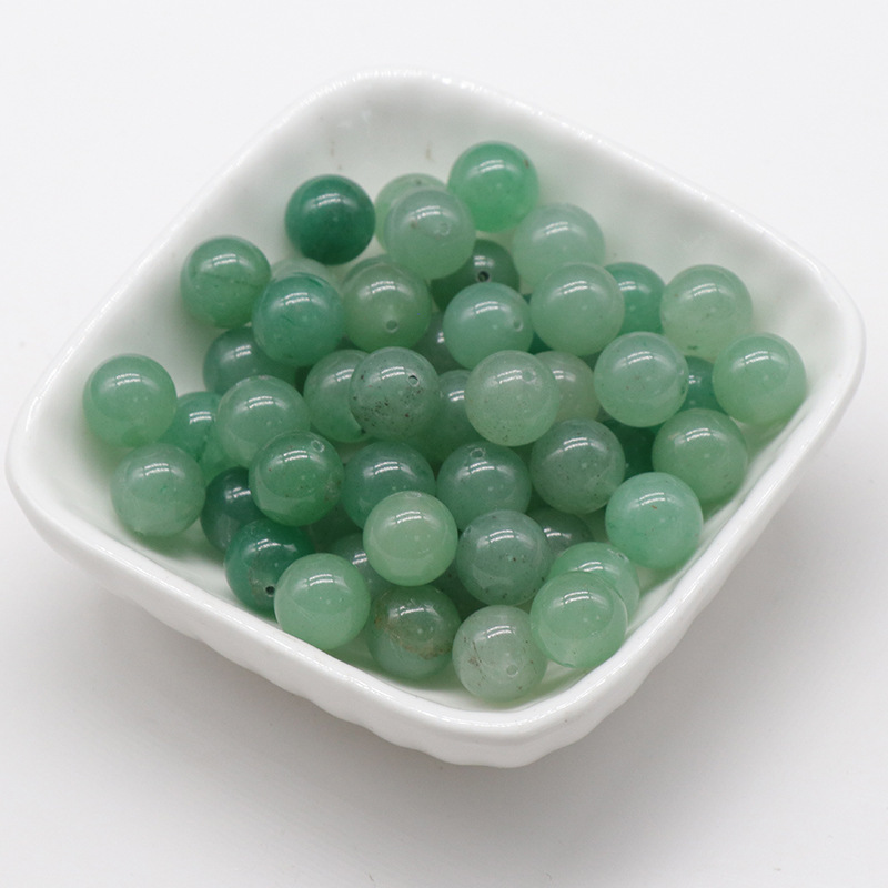 10mm half hole beads natural crystal agate half hole round beads scattered beads DIY
