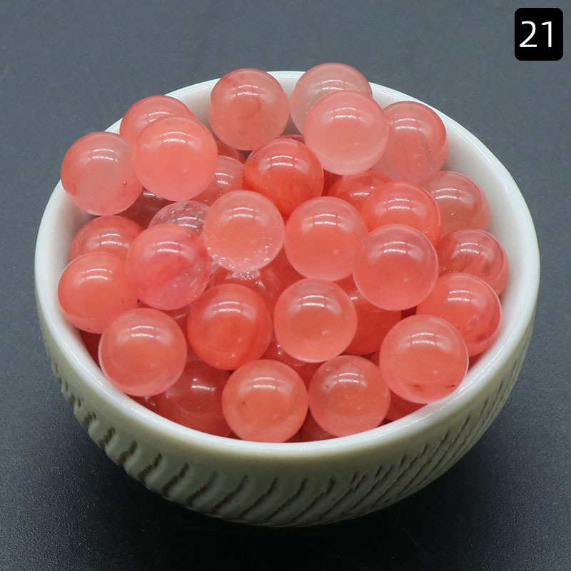 8mm hole-free beads natural crystal semi-precious stone agate round beads diy