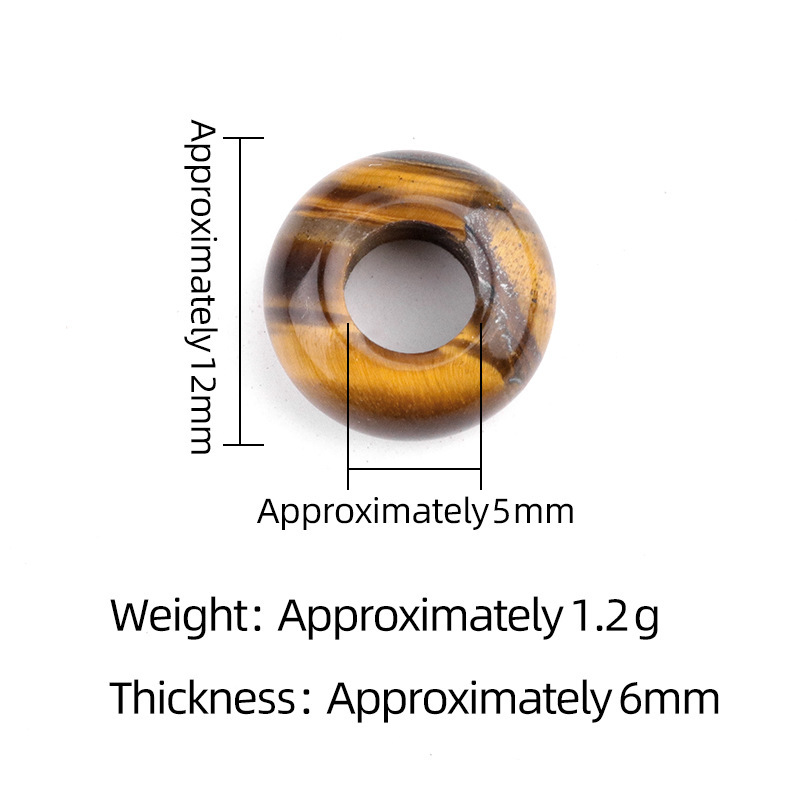 6x12mm hole 5mm large hole abacus beads natural stone large hole beads DIY