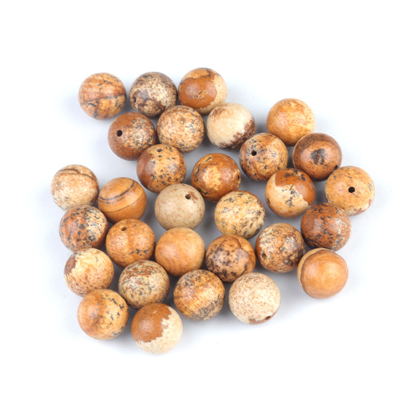 10mm half hole beads natural crystal agate half hole round beads scattered beads DIY