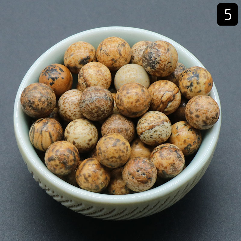 8mm hole-free beads natural crystal semi-precious stone agate round beads diy