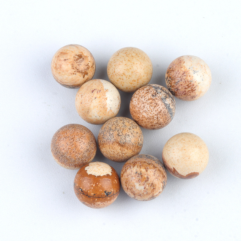 10MM hole-free round beads agate crystal semi-precious stone agate round beads scattered beads diy
