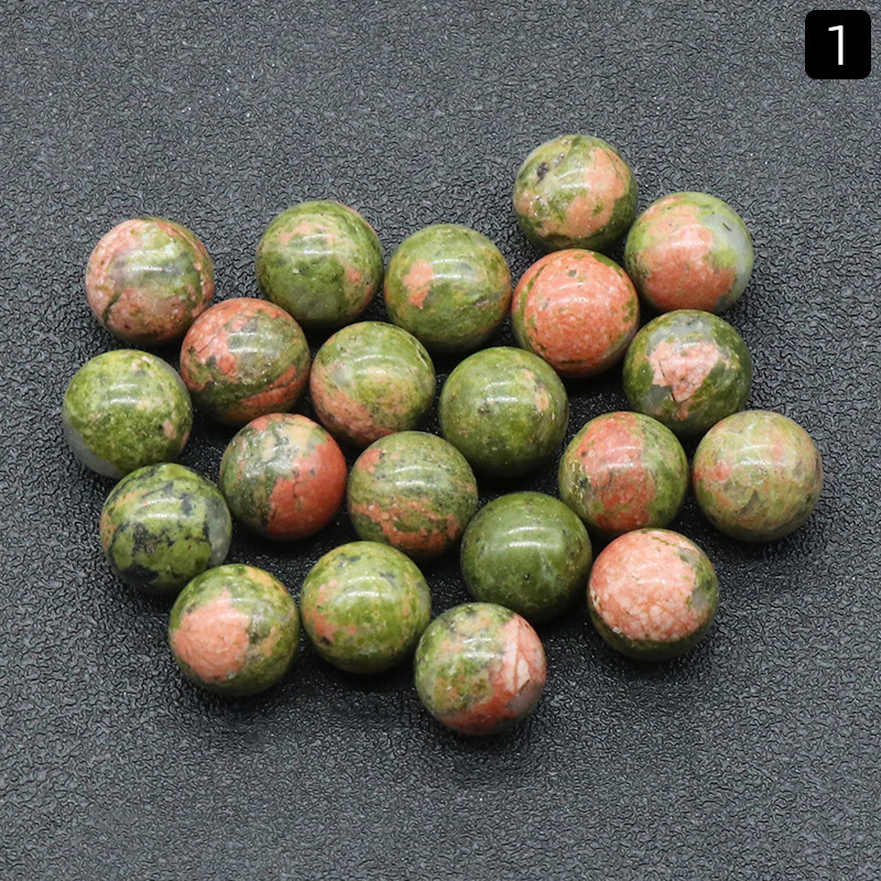 10MM hole-free round beads agate crystal semi-precious stone agate round beads scattered beads diy
