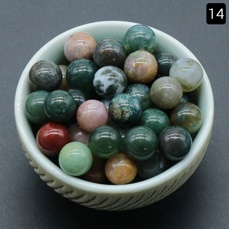 8mm hole-free beads natural crystal semi-precious stone agate round beads diy