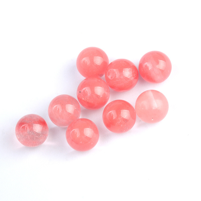 10MM hole-free round beads agate crystal semi-precious stone agate round beads scattered beads diy
