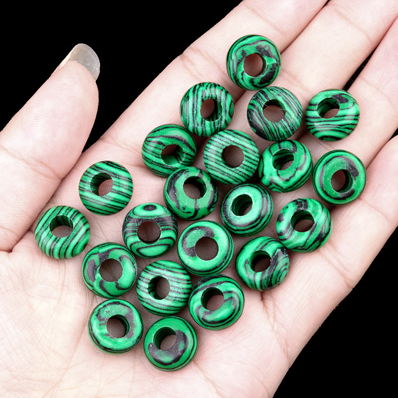 6x12mm hole 5mm large hole abacus beads natural stone large hole beads DIY