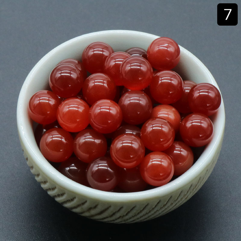 8mm hole-free beads natural crystal semi-precious stone agate round beads diy