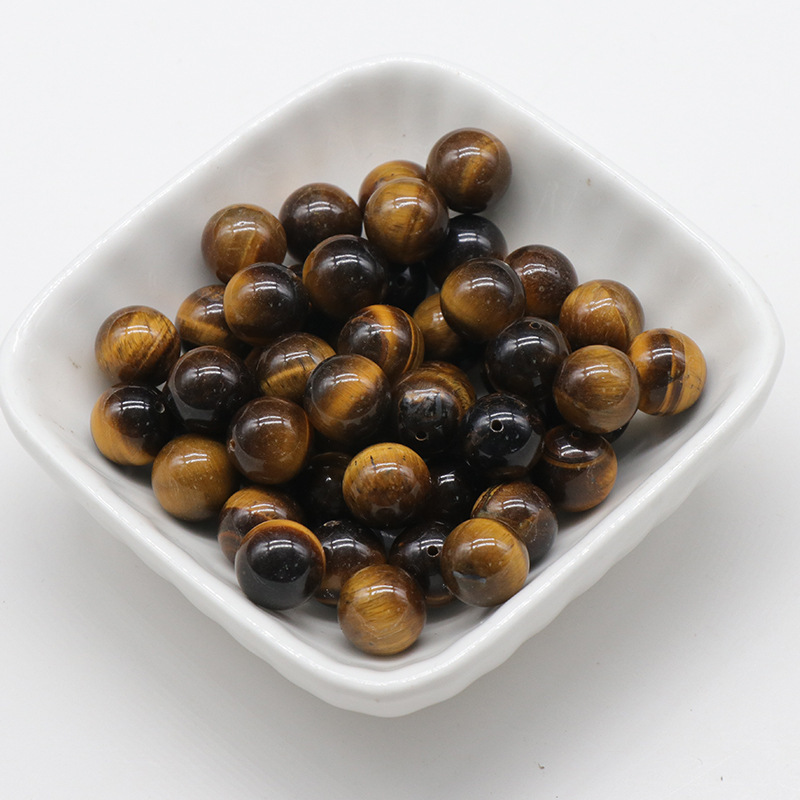 10mm half hole beads natural crystal agate half hole round beads scattered beads DIY