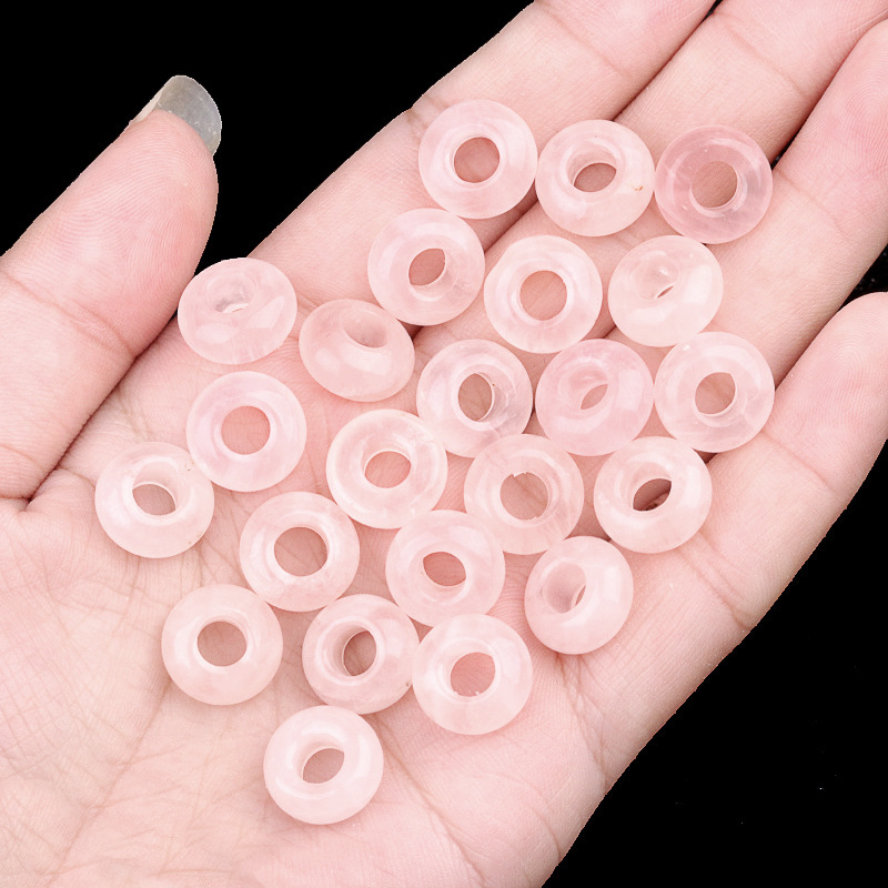 6x12mm hole 5mm large hole abacus beads natural stone large hole beads DIY